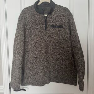 Eddie Bauer Quarter Zip Men's Heathered Sweater